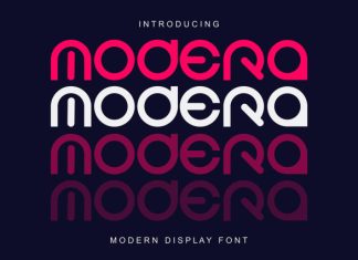 Modera Display Sans Serif Font preview image 1