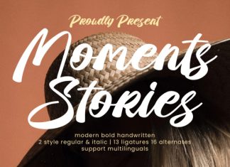 Moments Stories Font preview image 1