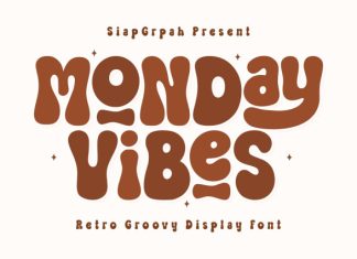 Monday Vibes – Retro Groovy Font preview image 1