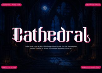 Morglitch Pixelated Font preview image 2