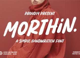 Morthin – A Simple Handwritten Font preview image 1