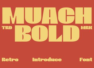 Muach Bold – Retro Display Font preview image 1