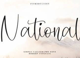 National Font preview image 1