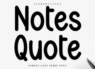 Notes Quote Font preview image 1