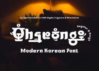 Ohseong – Korean Font preview image 1