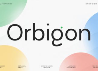 Orbigon – Geometric Sans Serif Font preview image 1