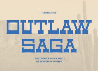 Outlaw Saga Western Slab Serif Font preview image 1