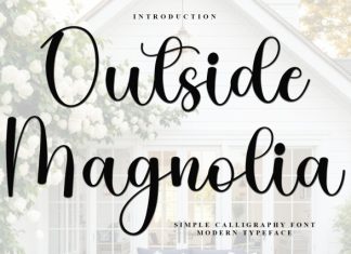 Outside Magnolia Font preview image 1