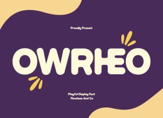 Owrheo – Playful Display Font preview image 1