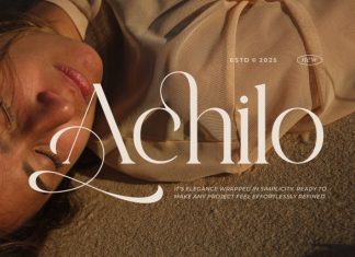 Achilo || Modern Classy Serif Font preview image 1