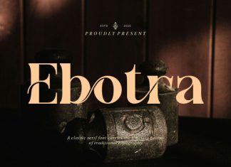 Ebotra || Modern Classy Serif Font preview image 1
