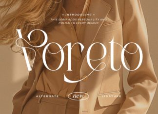 Voreto || Modern Classy Serif Font preview image 1