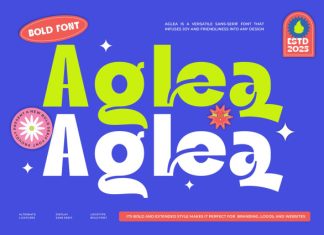 Aglea || Modern Bold Sans Serif Font preview image 1