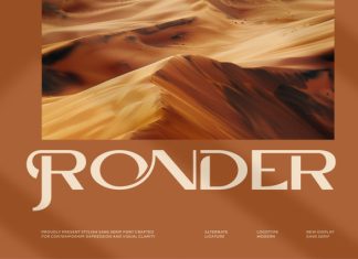 Ronder || Modern Stylish Sans Serif Font preview image 1