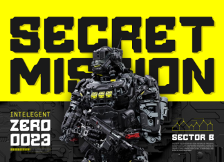 Ebyon || Modern Futuristic Display Font preview image 3