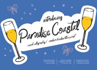 Paradise Coastal Font preview image 1