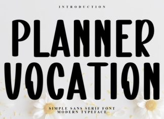 Planner Vocation Font preview image 1