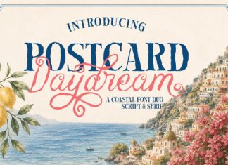 Postcard Daydream Coastal Font preview image 1