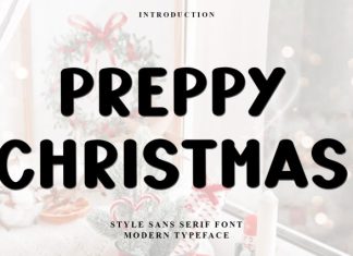 Preppy Christmas Font preview image 1