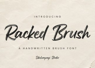 Racked Brush – Handwritten Font preview image 1