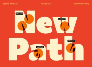 Regnas – Bold Retro Inktrap Font preview image 3