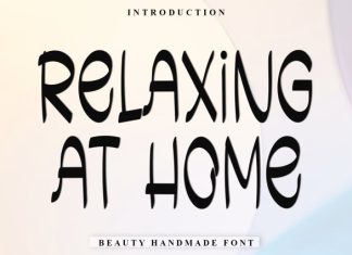 Relaxing At Home Font preview image 1
