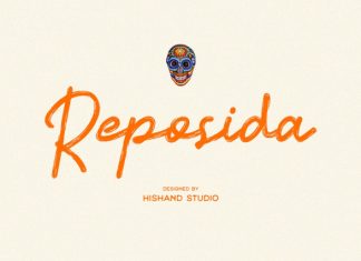 Reposida Brush Font preview image 1