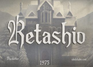 Retashio Font preview image 1