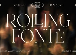 Rolling Fonte Font preview image 1
