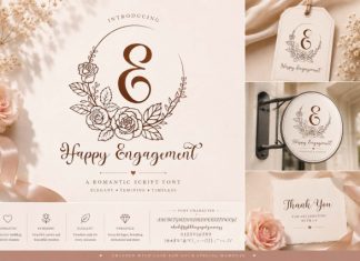 Rosabelle Flower Monogram Font preview image 3