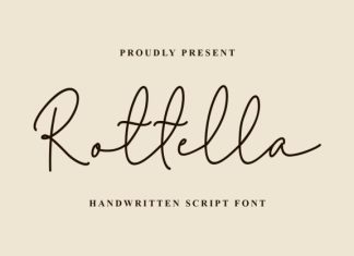 Rotella Handwritten Font preview image 1
