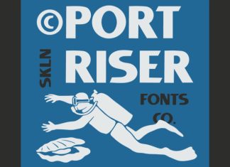 Port Riser Font preview image 1