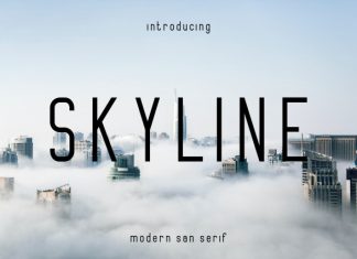 SKYLINE Font preview image 1