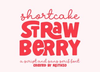 Shortcake Strawberry Font preview image 1