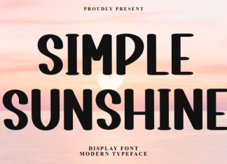 Simple Sunshine Font preview image 1