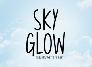 Sky Glow Font preview image 1