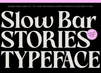 Slow Bar Stories Font preview image 1