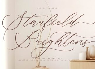 Starfield Brightens Font preview image 1