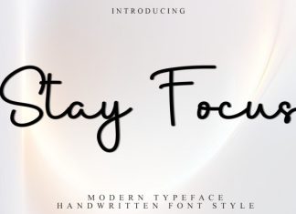 Stay Focus Font preview image 1