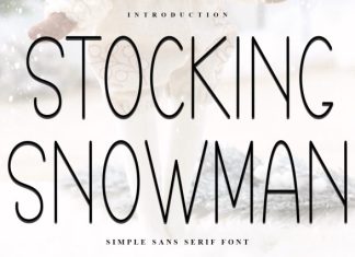 Stocking Snowman Font preview image 1