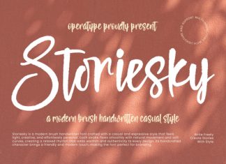 Storiesky Font preview image 1