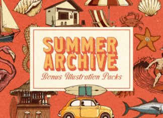 Summer Archive Font Collection preview image 2