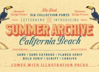 Summer Archive Font Collection preview image 1