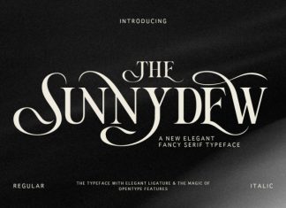 Sunnydew Font preview image 1