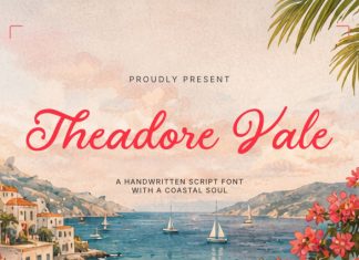Theadore Vale Font preview image 1