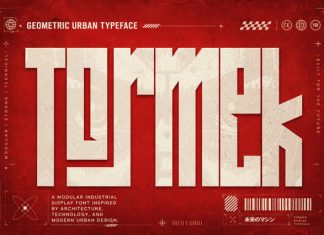 Tormek Geometric Urban Font preview image 1