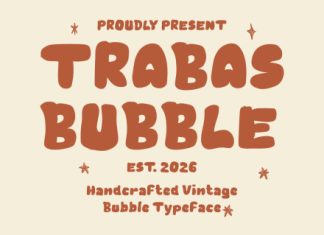 Trabas Bubble Vintage Display Font preview image 1