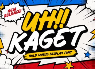 Uh Kaget – Bold Comic Display Font preview image 1