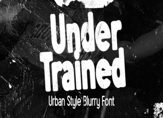Under Trained Font preview image 1