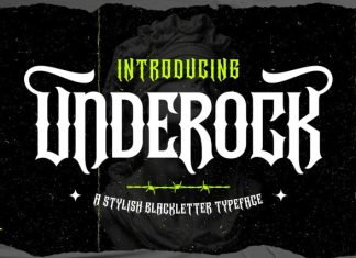 Underock – Blackletter Hardcore Typeface Font preview image 1